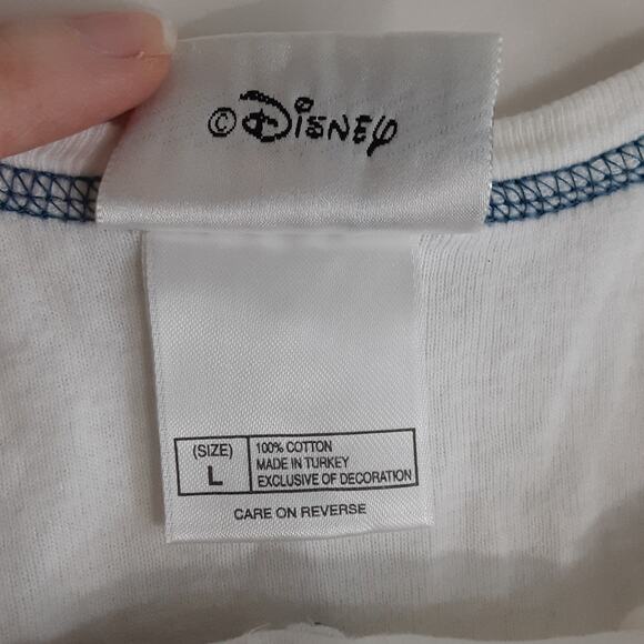 Disney Parks WDW Vintage Mickey Embroidered Pajama Set Wide Leg Pants Cami Top L - Picture 11 of 13